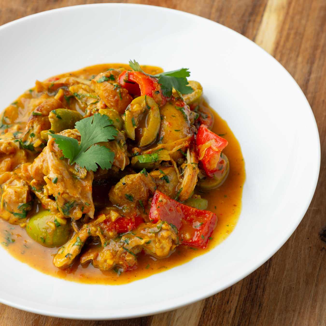 Chicken with olives (precooked)