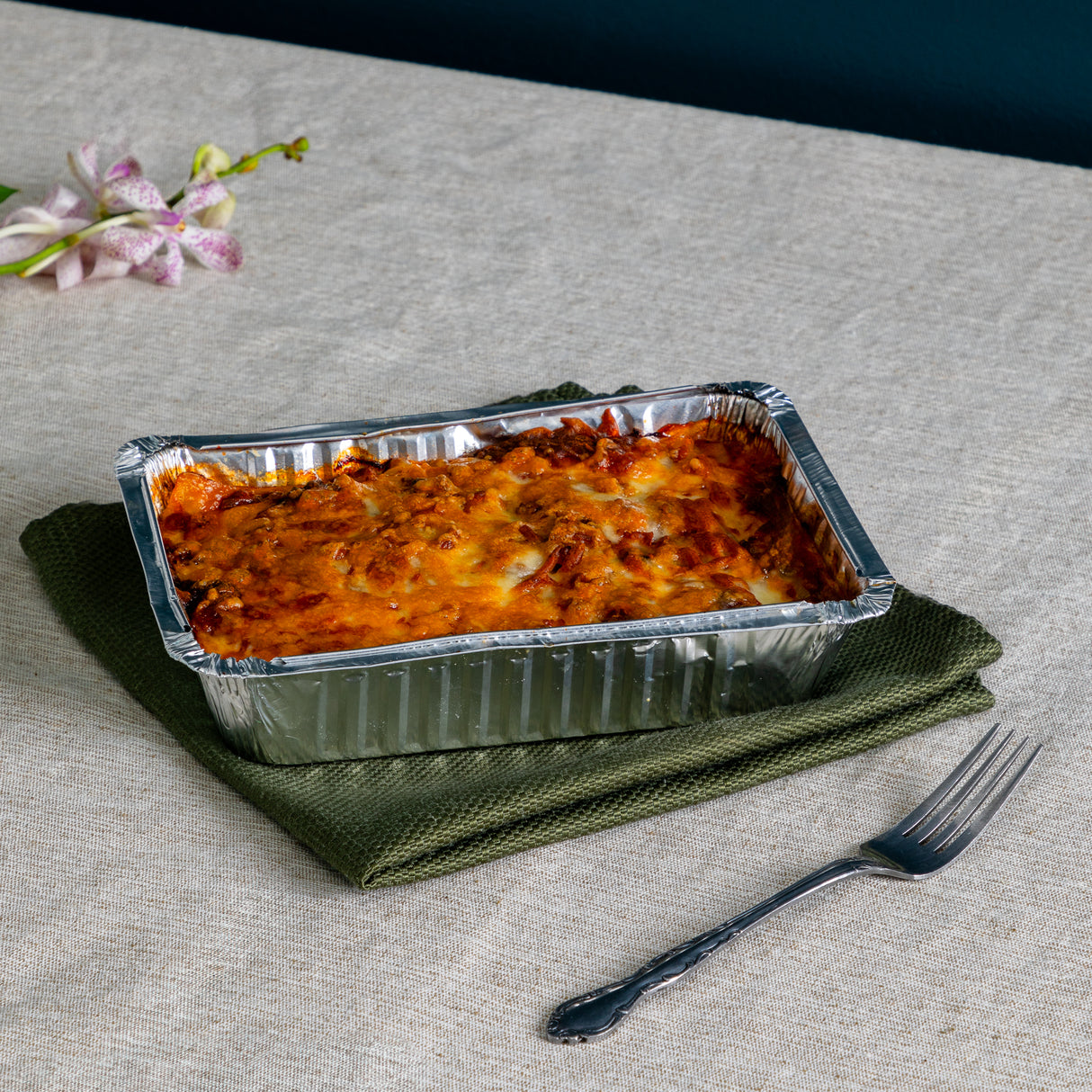 Homemade lasagna with braised beef