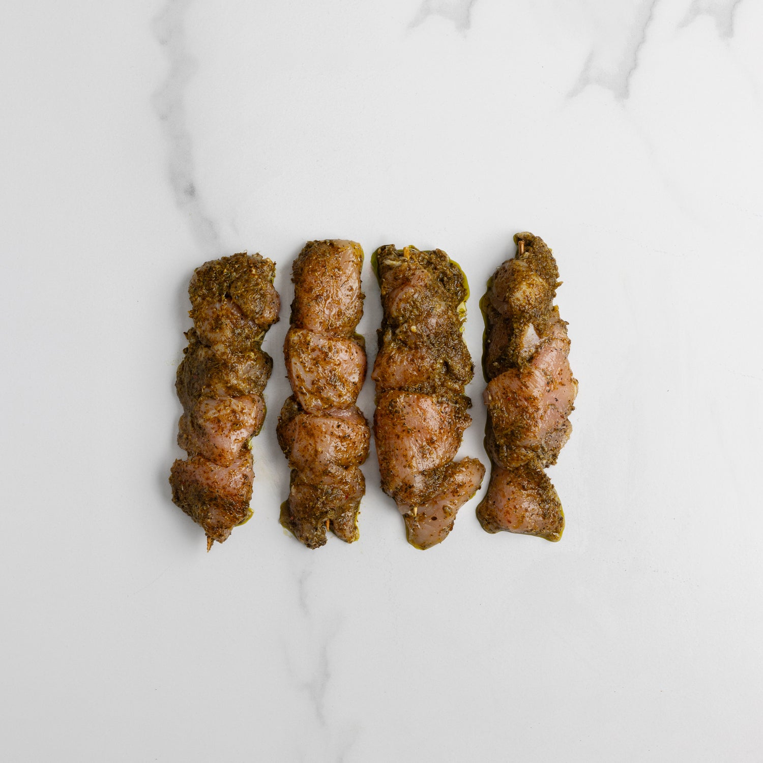 Brochettes de poulet du Québec marinées