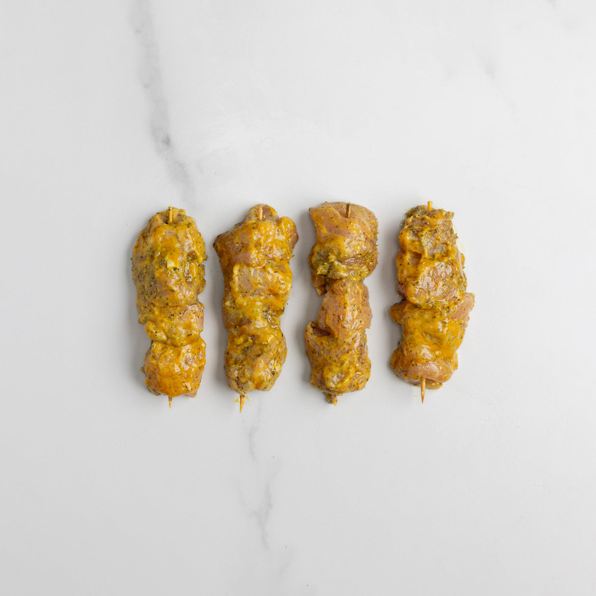 Brochettes de poulet du Québec marinées