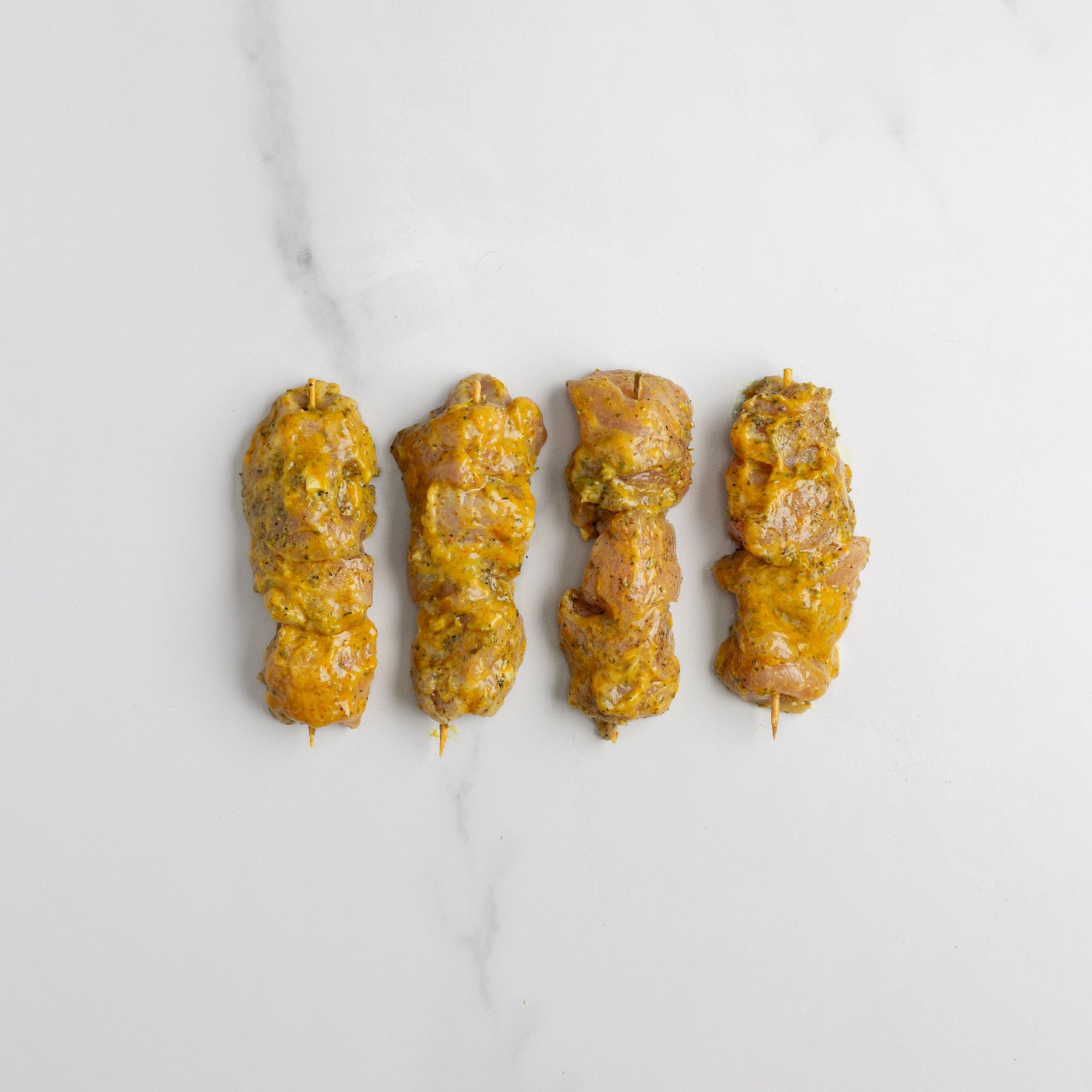 Brochettes de poulet du Québec marinées