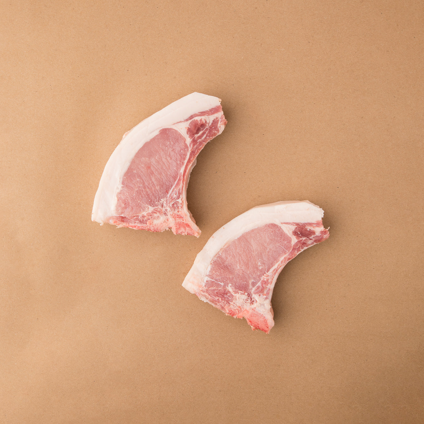 2 Beaurivage pork chops from Quebec on the bone