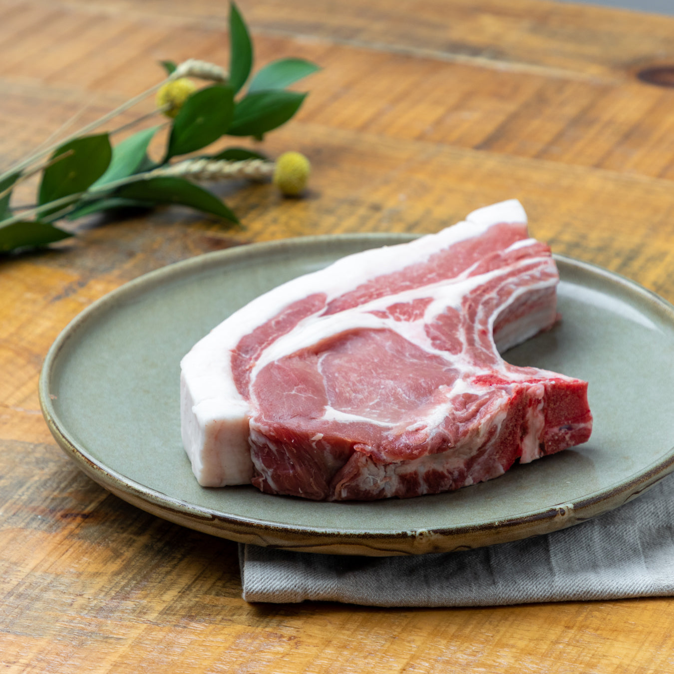 Beaurivage pork chop aged 30 days