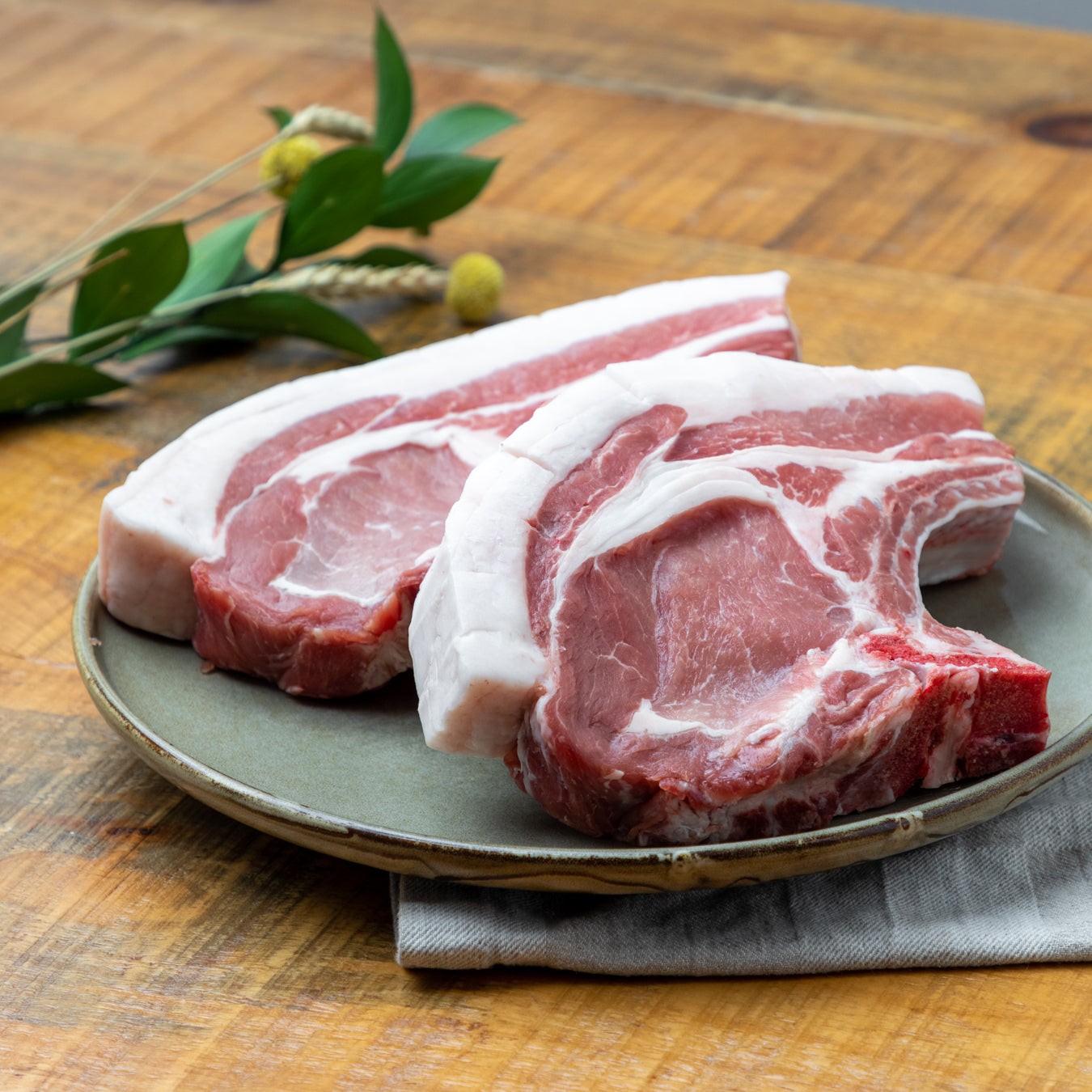 Beaurivage pork chop aged 30 days