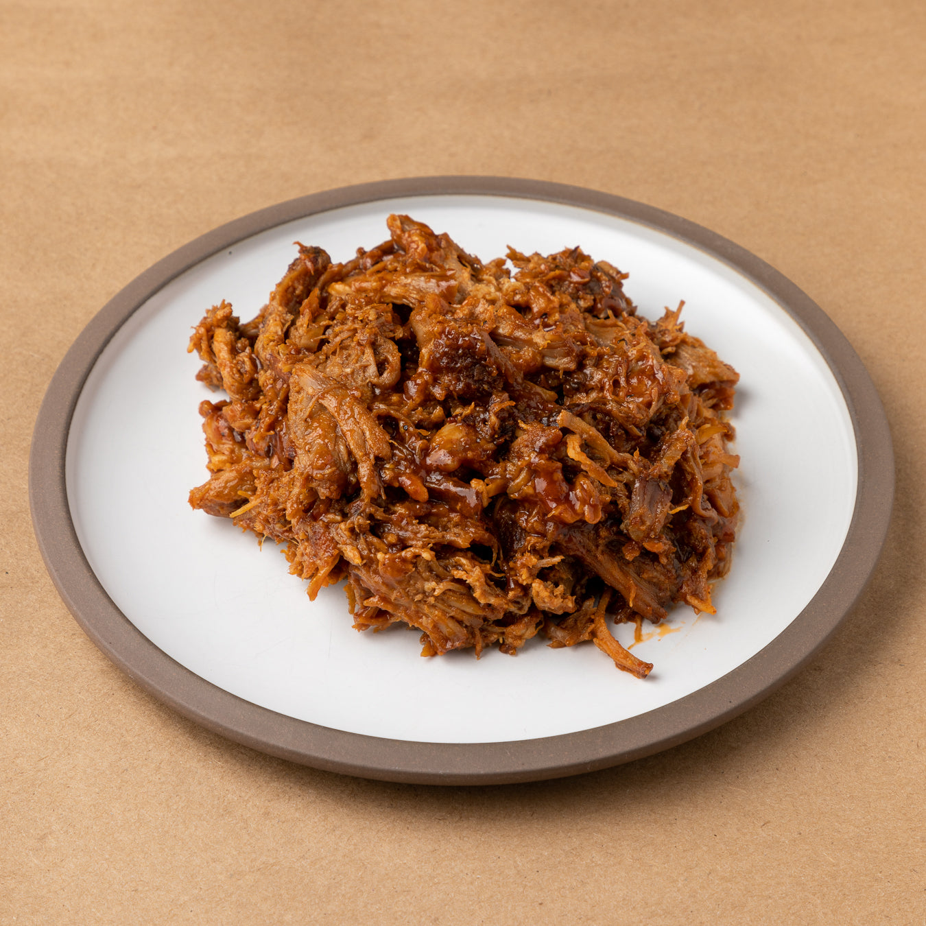 Pulled pork with homemade BBQ sauce