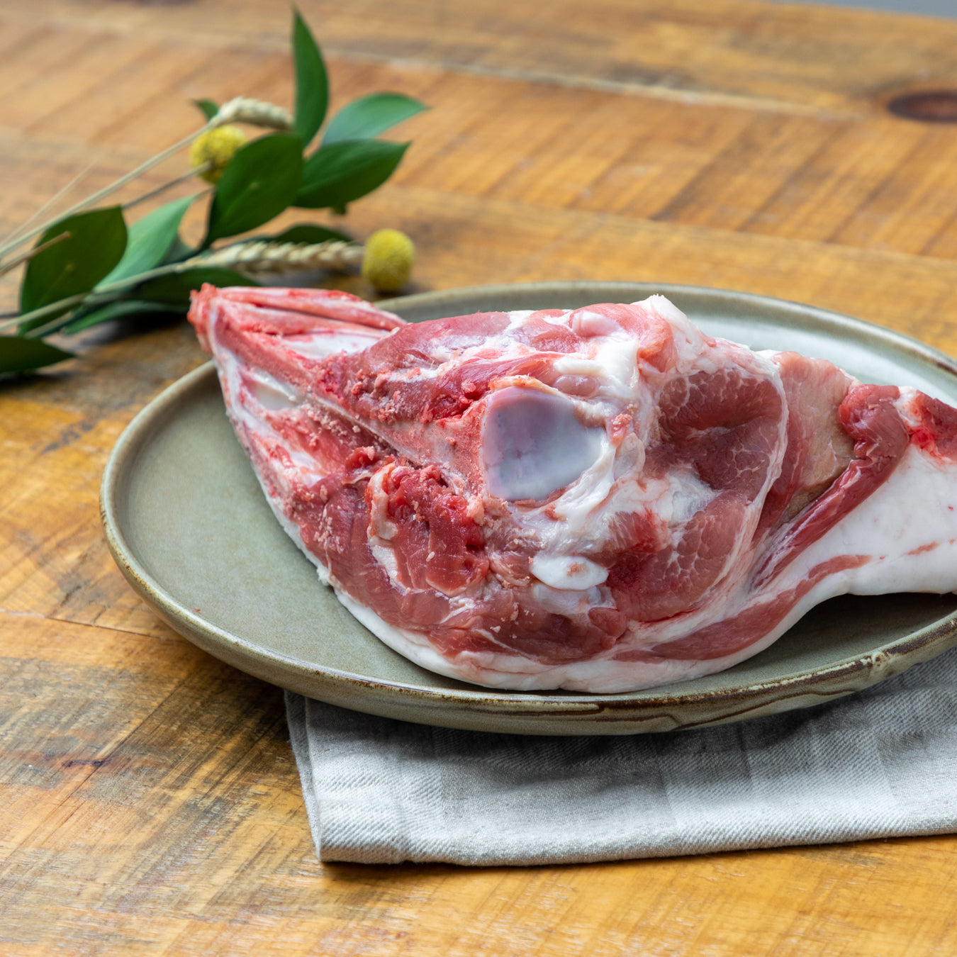 Beaurivage pork shoulder from Quebec with bone