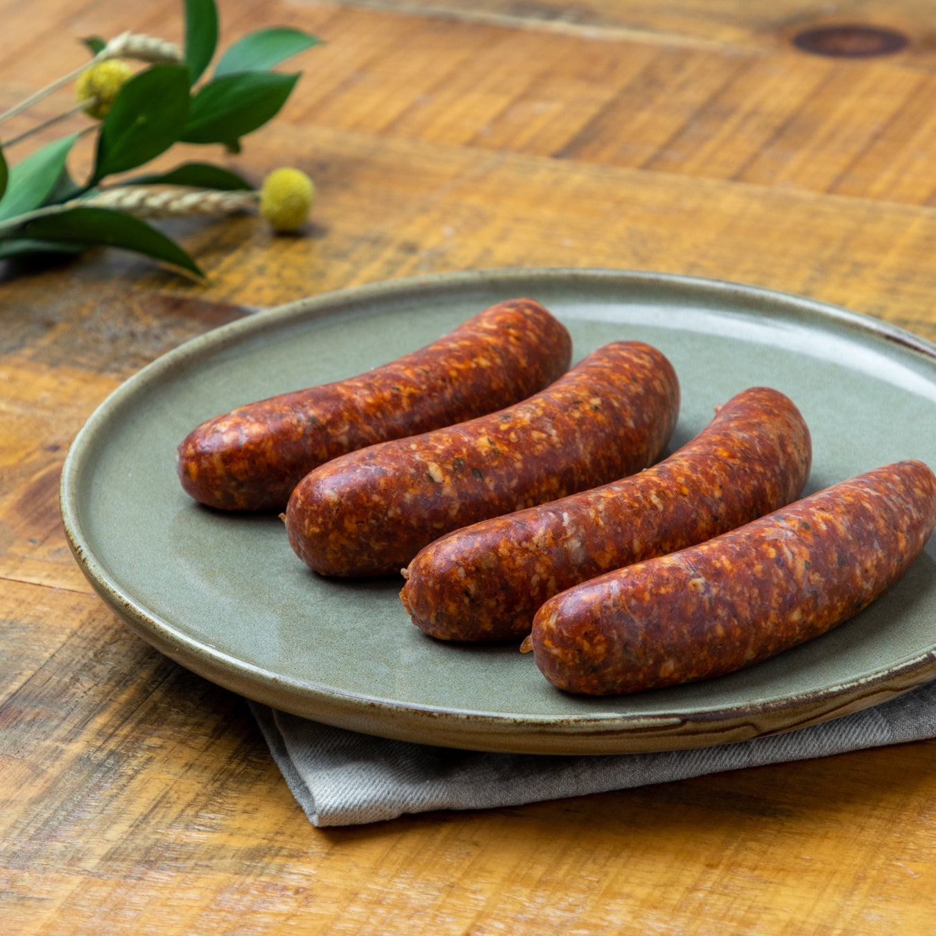 Saucisses italiennes douces maison faites de porc Beaurivage du Québec