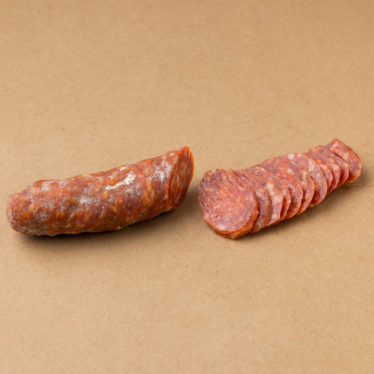Saucisson de porc au piment brûlé de la ferme des Quatre-Temps