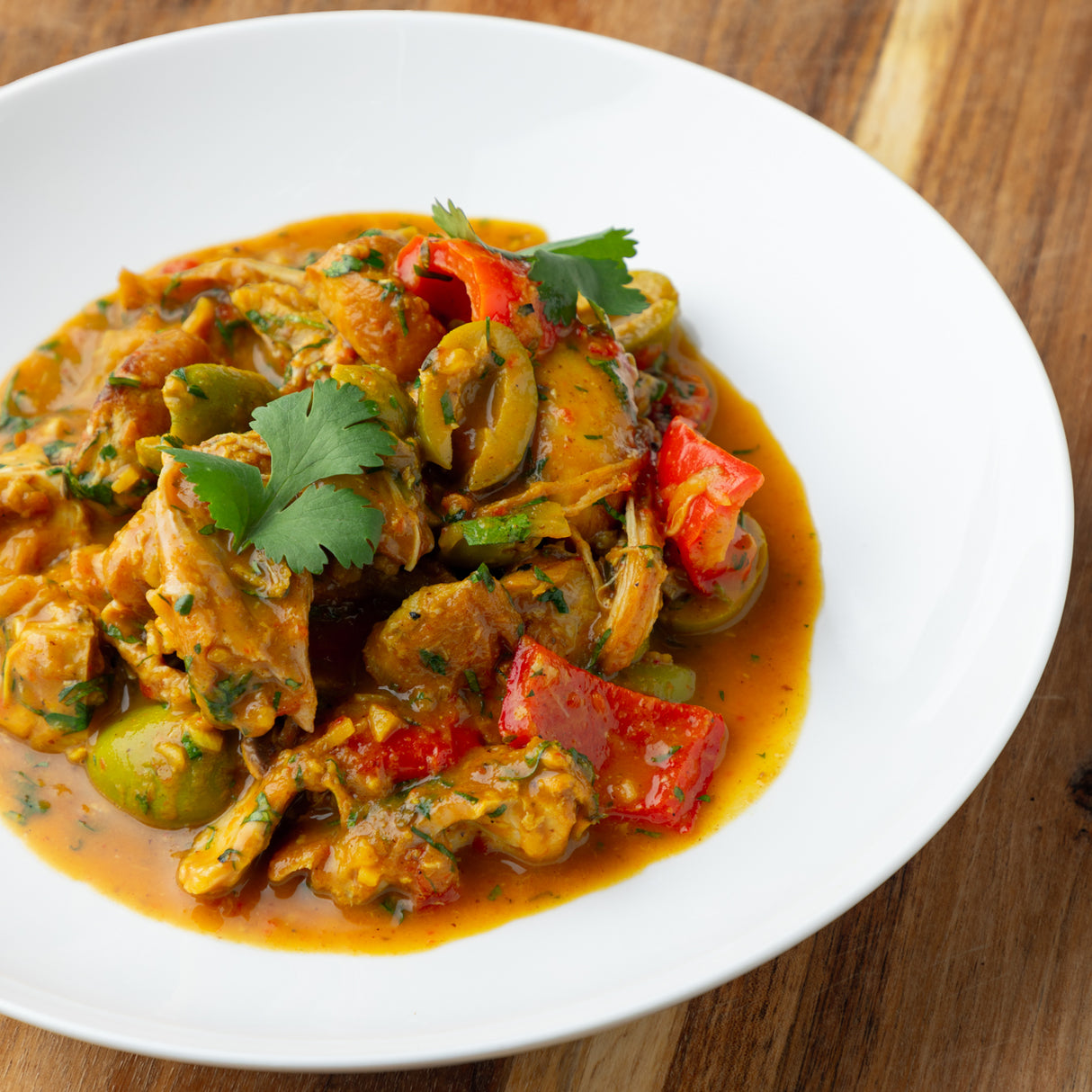 Chicken with olives (precooked)